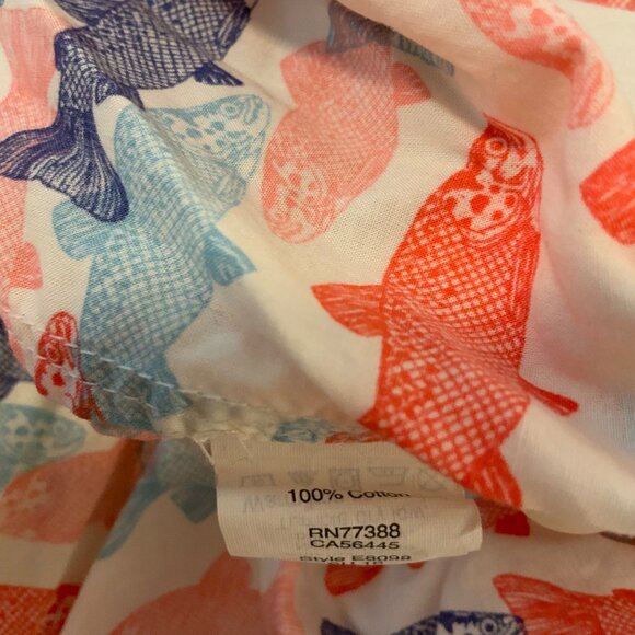 J. Crew Factory Men’s Trout Print Slim Short Sleeve Button Front Shirt Medium - Picture 10 of 10